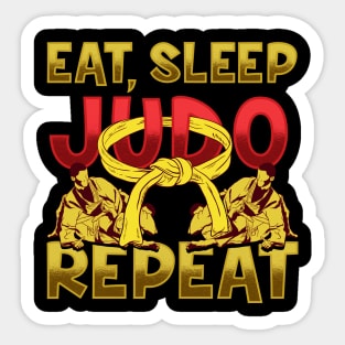 Eat Sleep Judo Repeat Sticker